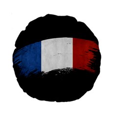 Flag France Flags French Country Standard 15  Premium Round Cushions