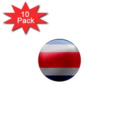 Costa Rica Flag Country Symbol 1  Mini Magnet (10 Pack)  by Sapixe