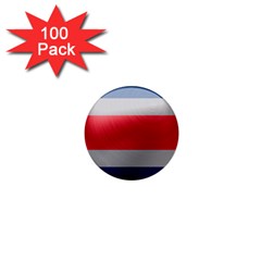 Costa Rica Flag Country Symbol 1  Mini Buttons (100 Pack)  by Sapixe