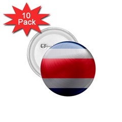 Costa Rica Flag Country Symbol 1 75  Buttons (10 Pack) by Sapixe