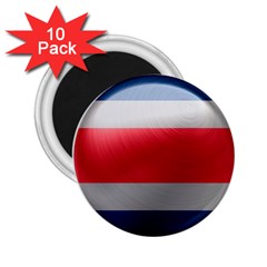 Costa Rica Flag Country Symbol 2 25  Magnets (10 Pack)  by Sapixe