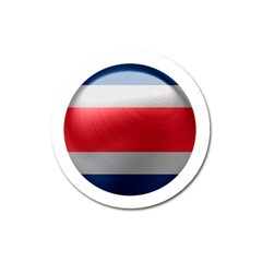 Costa Rica Flag Country Symbol Magnet 3  (round) by Sapixe