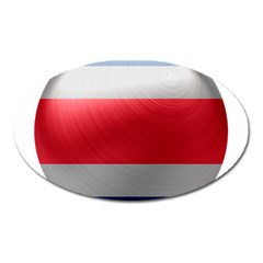 Costa Rica Flag Country Symbol Oval Magnet by Sapixe