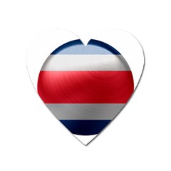 Costa Rica Flag Country Symbol Heart Magnet by Sapixe