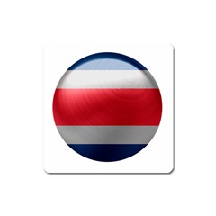 Costa Rica Flag Country Symbol Square Magnet by Sapixe