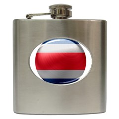 Costa Rica Flag Country Symbol Hip Flask (6 Oz) by Sapixe