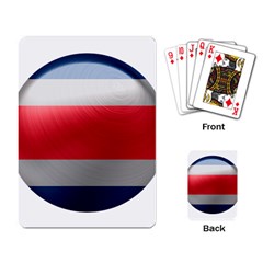 Costa Rica Flag Country Symbol Playing Cards Single Design (rectangle) by Sapixe