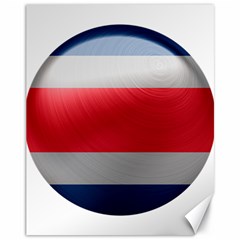 Costa Rica Flag Country Symbol Canvas 11  X 14  by Sapixe