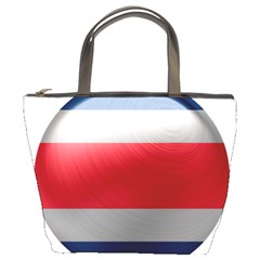 Costa Rica Flag Country Symbol Bucket Bag by Sapixe