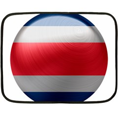 Costa Rica Flag Country Symbol Fleece Blanket (mini) by Sapixe