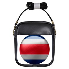 Costa Rica Flag Country Symbol Girls Sling Bag by Sapixe