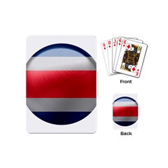 Costa Rica Flag Country Symbol Playing Cards Single Design (mini) by Sapixe