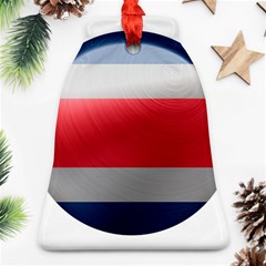 Costa Rica Flag Country Symbol Bell Ornament (two Sides) by Sapixe