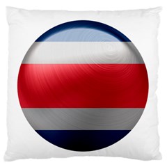 Costa Rica Flag Country Symbol Standard Flano Cushion Case (two Sides) by Sapixe