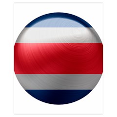 Costa Rica Flag Country Symbol Drawstring Bag (small) by Sapixe