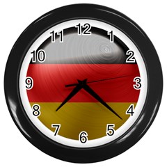 Germany Flag Europe Country Wall Clock (black) by Sapixe