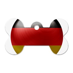 Germany Flag Europe Country Dog Tag Bone (two Sides) by Sapixe