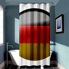 Germany Flag Europe Country Shower Curtain 36  X 72  (stall)  by Sapixe