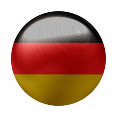 Germany Flag Europe Country Wooden Puzzle Round by Sapixe