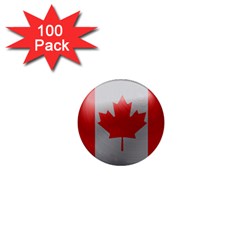 Canada Flag Country Symbol Nation 1  Mini Buttons (100 Pack)  by Sapixe