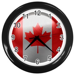 Canada Flag Country Symbol Nation Wall Clock (black) by Sapixe