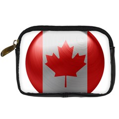 Canada Flag Country Symbol Nation Digital Camera Leather Case by Sapixe