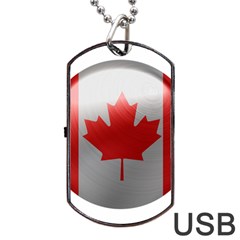 Canada Flag Country Symbol Nation Dog Tag Usb Flash (one Side) by Sapixe