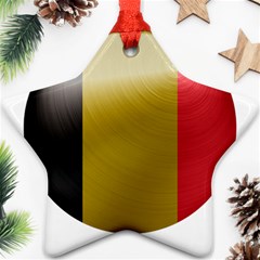 Belgium Flag Country Europe Ornament (star) by Sapixe