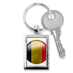 Belgium Flag Country Europe Key Chain (rectangle) by Sapixe