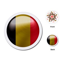 Belgium Flag Country Europe Playing Cards Single Design (round) by Sapixe