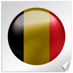 Belgium Flag Country Europe Canvas 16  X 16  by Sapixe