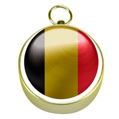 Belgium Flag Country Europe Gold Compasses by Sapixe