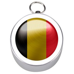 Belgium Flag Country Europe Silver Compasses by Sapixe