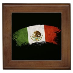 Flag Mexico Country National Framed Tile by Sapixe