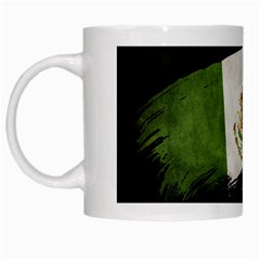 Flag Mexico Country National White Mugs by Sapixe