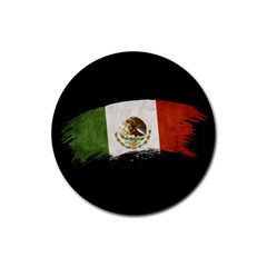 Flag Mexico Country National Rubber Round Coaster (4 Pack) 