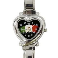 Flag Mexico Country National Heart Italian Charm Watch by Sapixe