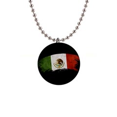 Flag Mexico Country National 1  Button Necklace by Sapixe