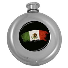 Flag Mexico Country National Round Hip Flask (5 Oz) by Sapixe