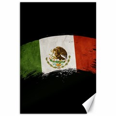 Flag Mexico Country National Canvas 12  X 18  by Sapixe