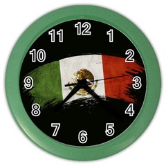 Flag Mexico Country National Color Wall Clock by Sapixe