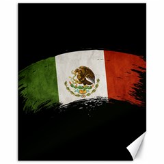 Flag Mexico Country National Canvas 11  X 14  by Sapixe