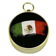 Flag Mexico Country National Gold Compasses by Sapixe