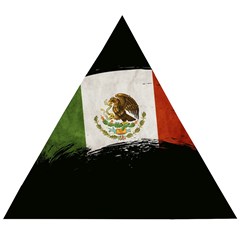 Flag Mexico Country National Wooden Puzzle Triangle by Sapixe