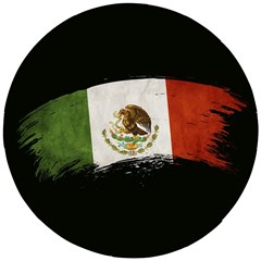 Flag Mexico Country National Wooden Puzzle Round by Sapixe