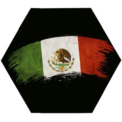 Flag Mexico Country National Wooden Puzzle Hexagon by Sapixe