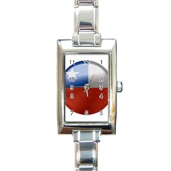 Chile Flag Country Chilean Rectangle Italian Charm Watch by Sapixe