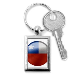 Chile Flag Country Chilean Key Chain (rectangle) by Sapixe