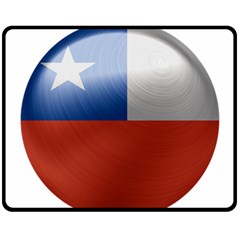 Chile Flag Country Chilean Fleece Blanket (medium)  by Sapixe