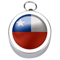 Chile Flag Country Chilean Silver Compasses by Sapixe